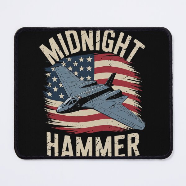 Item preview, Midnight Hammer B-2 Stealth Jet Operation USA Flag  designed and sold by RuthGAArt.
