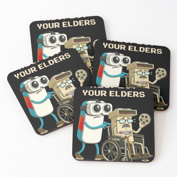 Item preview, Respect Your Elders Gaming Control Retro Funny Gamer designed and sold by FemmeForge.