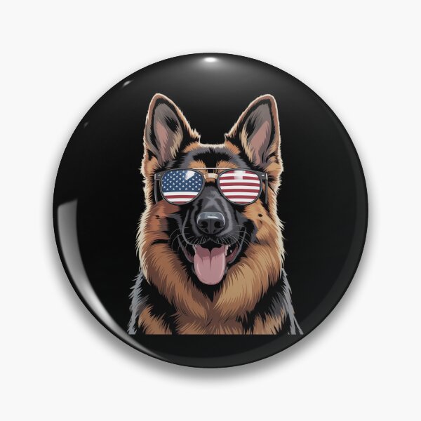 Item preview, German Shepherd Dog America Flag 4th of July USA Patriotic  designed and sold by MarryIsMonth.