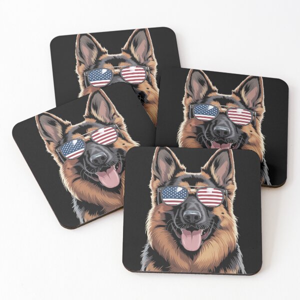 Item preview, German Shepherd Dog America Flag 4th of July USA Patriotic  designed and sold by MarryIsMonth.