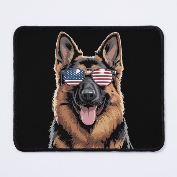 Item preview, German Shepherd Dog America Flag 4th of July USA Patriotic  designed and sold by MarryIsMonth.