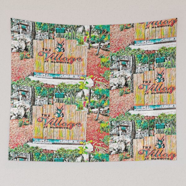 Item preview, The Village at Mammoth Lakes (green, yellow, red) designed and sold by My Righteous Apparel.