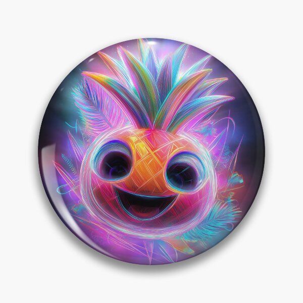 Item preview, Happy Psychedelic Pineapple designed and sold by SQSHD-Pineapple.