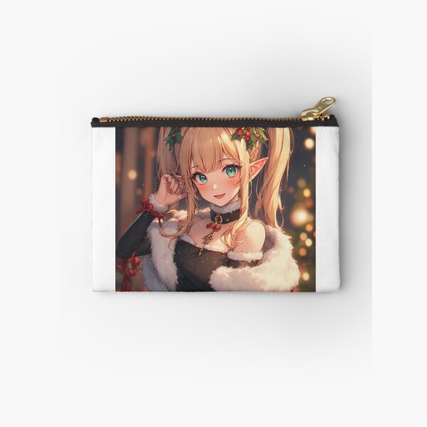 Item preview, Anime elf girl celebrating Christmas designed and sold by ArtsJulian.