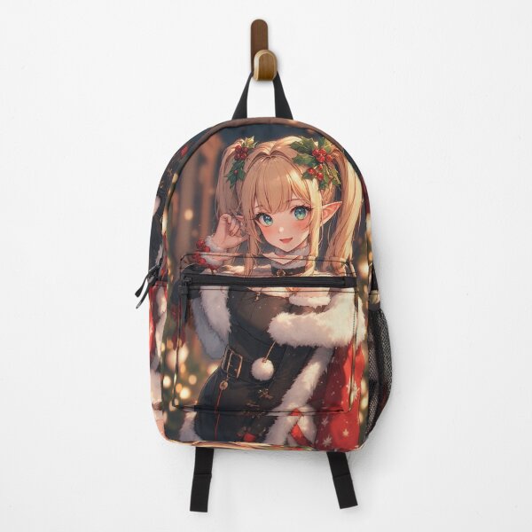 Item preview, Anime elf girl celebrating Christmas designed and sold by ArtsJulian.