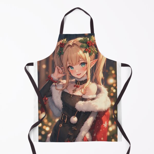 Item preview, Anime elf girl celebrating Christmas designed and sold by ArtsJulian.