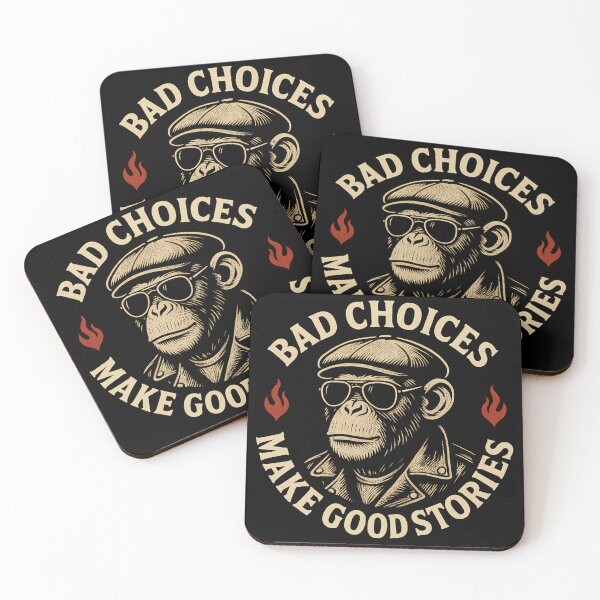 Item preview, Funny Monkey Biker - Monkey Bad Choices Make Good Stories  designed and sold by ZBIFBOUETLA.