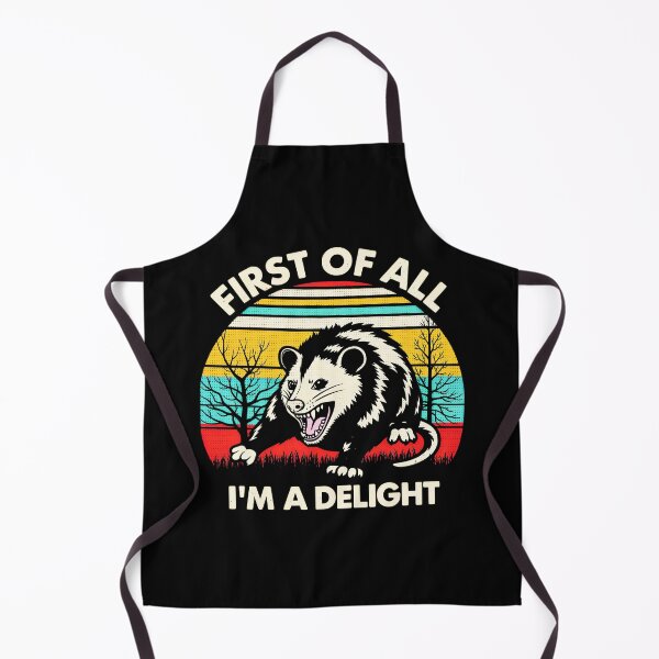 Item preview, Retro First of All I'm A Delight Funny Saying Sarcastic Opossum designed and sold by gear-posters.
