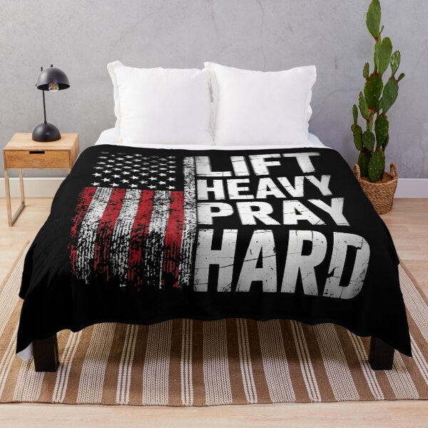 Item preview, Lift Heavy Pray Hard USA designed and sold by najbulaledany.