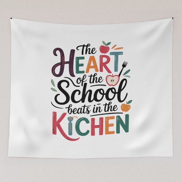 Item preview, Heart of The School Beats in The Kitchen Lunch Lady Funny  designed and sold by RoyTill0Art.