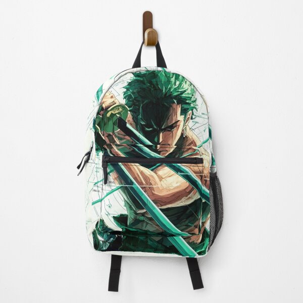 Item preview, Three-Sword Samurai | Epic Green-Haired Anime Swordsman Action designed and sold by Dyan4.