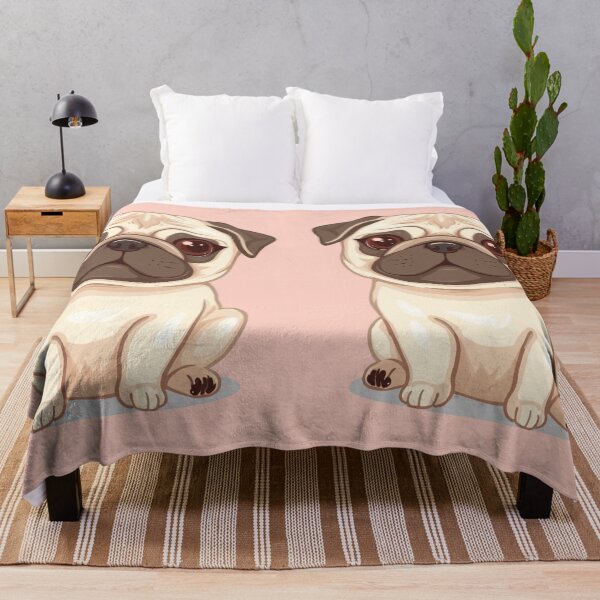 Item preview, Pastel Pug — Cute Dog Breed Illustration designed and sold by Malfinio.