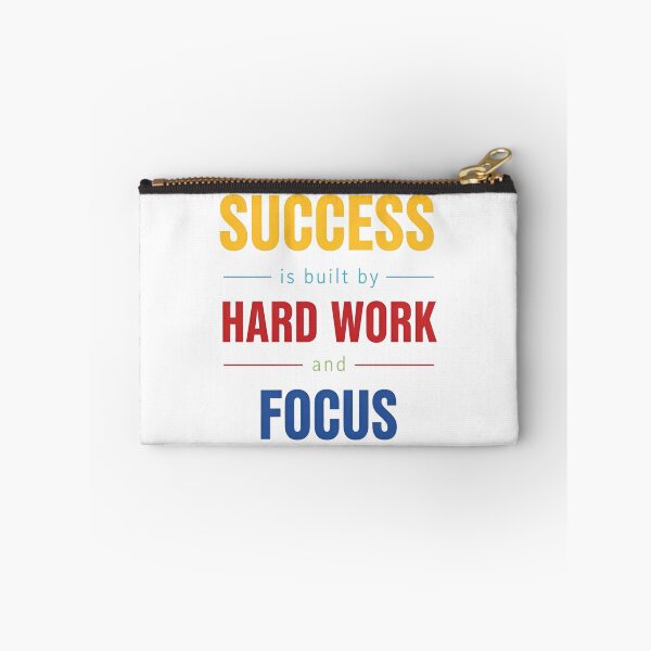 Aperçu de l'œuvre Success Is Built by Hard Work Focus créée et vendue par Next-level-arts.