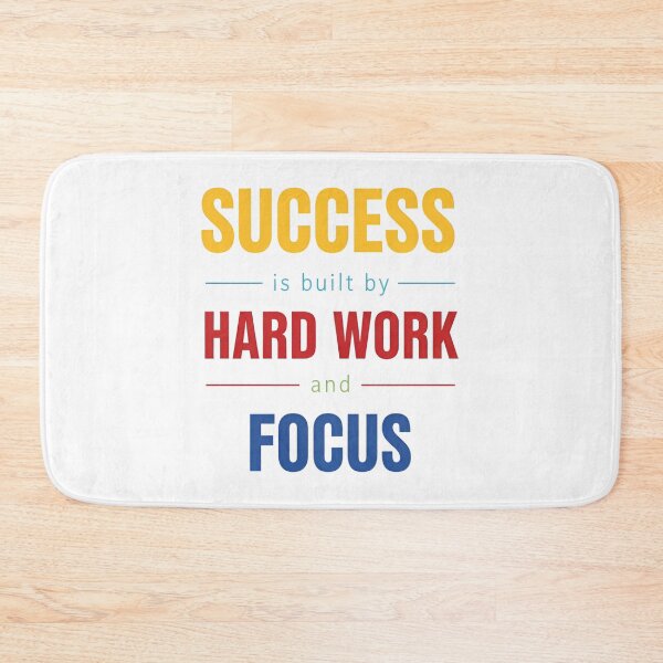 Aperçu de l'œuvre Success Is Built by Hard Work Focus créée et vendue par Next-level-arts.