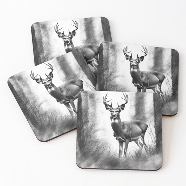 Item preview, Timid deer  designed and sold by Island Art Studios.