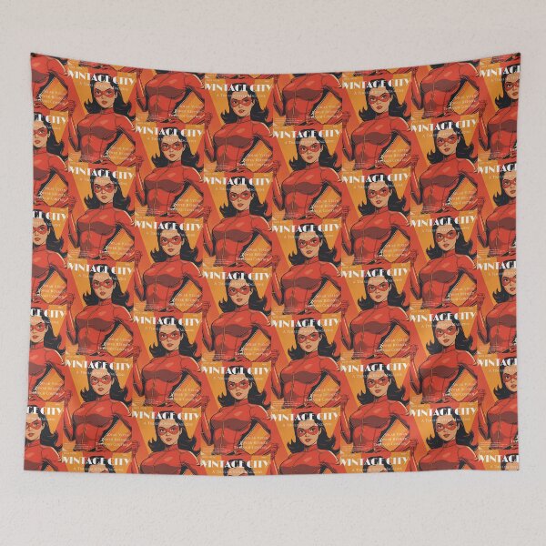 Item preview, Vintage Female Strong Superhero  designed and sold by Vintage City.