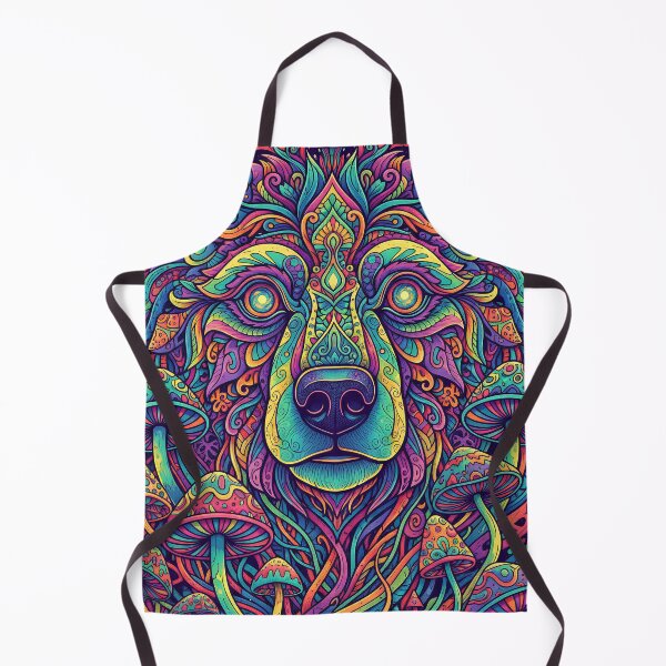 Item preview, Psychedelic Bear – Trendy Animal Art Print designed and sold by Mindwork Creative Arts.