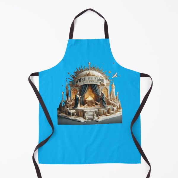 Item preview, Worship of the King of All Nations – 3D Nativity Adoration Label , designed and sold by PaintMeWorld.