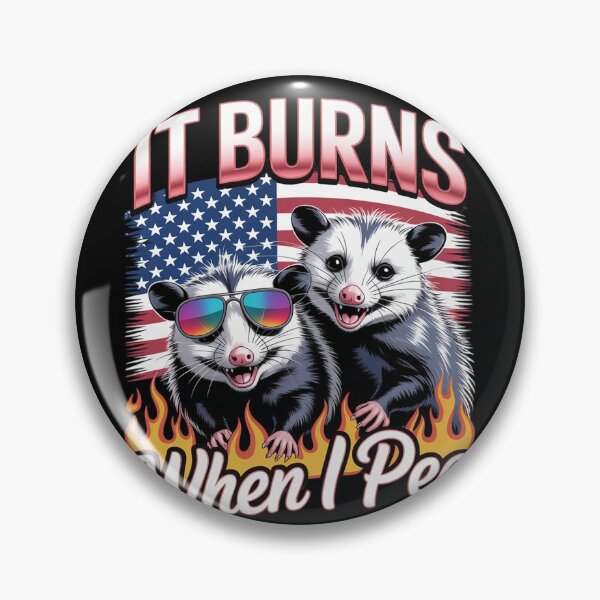 Item preview, It Burns When I Pee Raccoon Possum  designed and sold by RuthGAArt.
