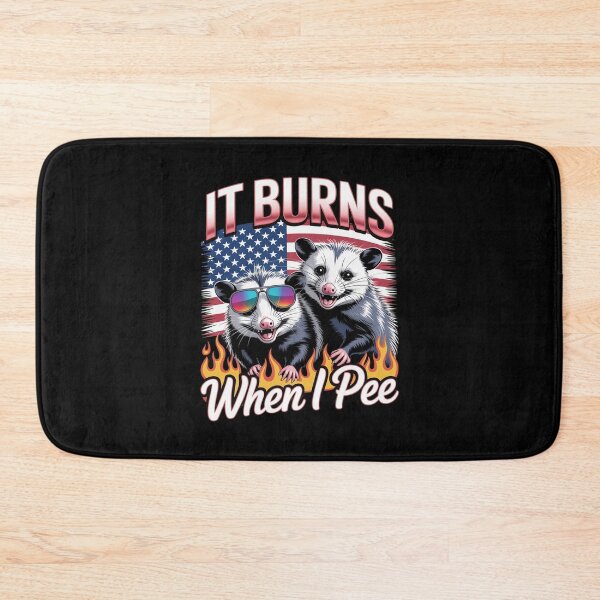 Item preview, It Burns When I Pee Raccoon Possum  designed and sold by RuthGAArt.