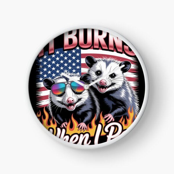 Item preview, It Burns When I Pee Raccoon Possum  designed and sold by RuthGAArt.