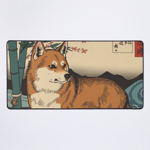 Artikelvorschau, Shiba Inu Ukiyo-e Malerei entworfen und verkauft von Asiantrendzz.