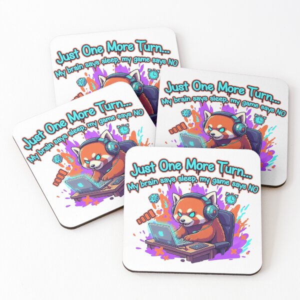 Item preview,  Determined Red Panda Gamer Pulling All-Nighter designed and sold by newvisionart191.