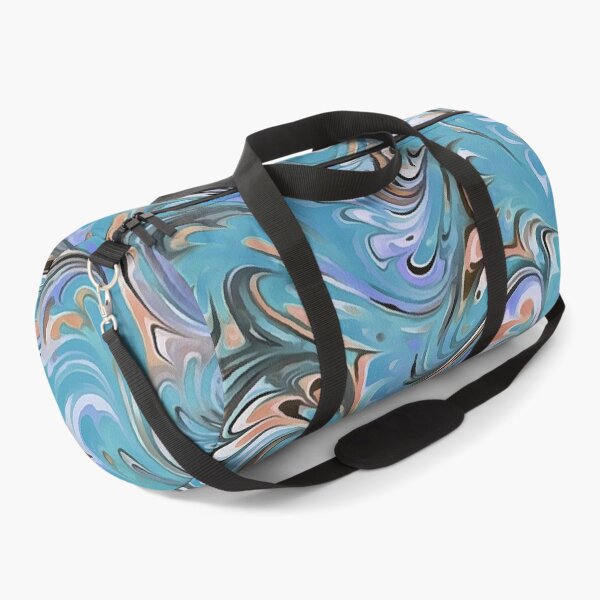 Item preview, Waves In Blue Acrylic Pour Aqueous Surface Design designed and sold by taiche.