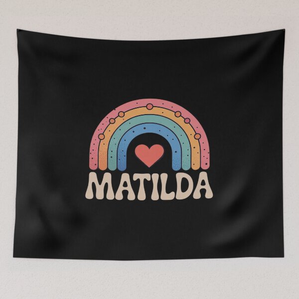 Item preview, Matilda Name Personalized Funny Women Rainbow Matilda  designed and sold by RoyTill0Art.