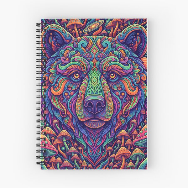 Item preview, Trendy Animal Art Print - Psychedelic Bear designed and sold by Mindwork Creative Arts.