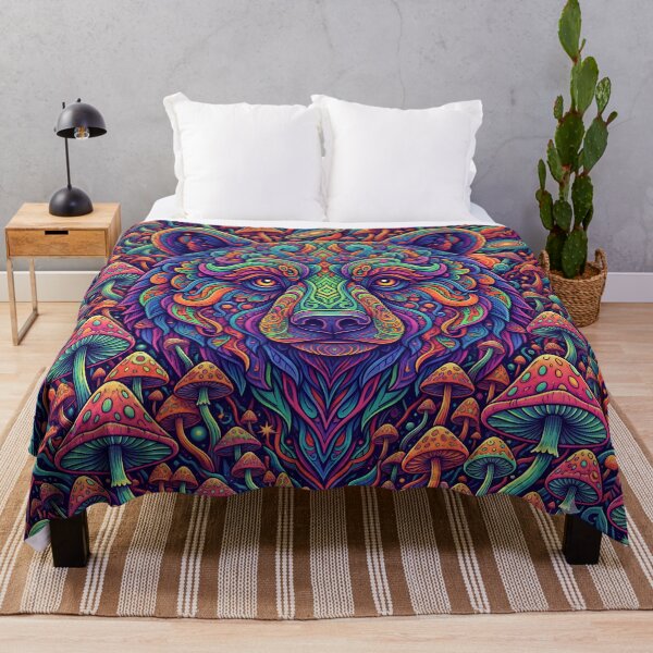 Item preview, Trendy Animal Art Print - Psychedelic Bear designed and sold by Mindwork Creative Arts.