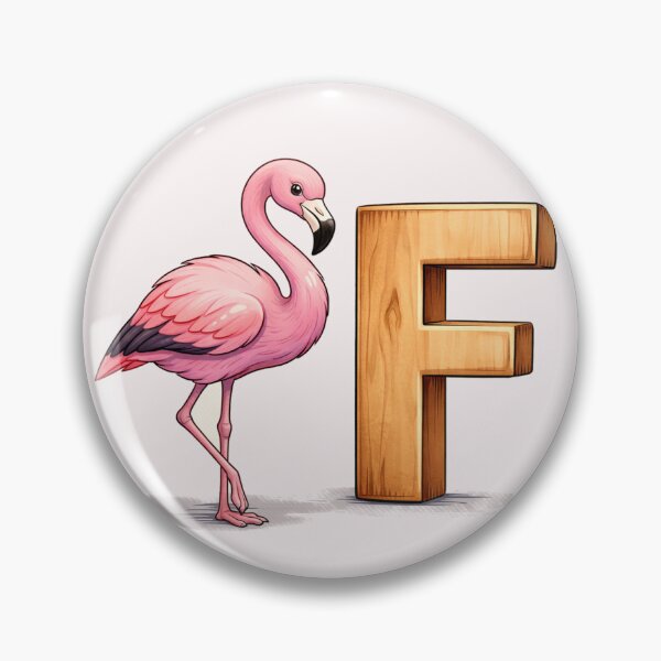 Artikelvorschau, Alphabet: F wie Flamingo entworfen und verkauft von halibutgoatramb.