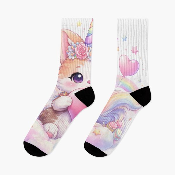 Item preview, Kawaii Unicorn Kitten – Cute Magical Pastel Fantasy designed and sold by kimkosovo.