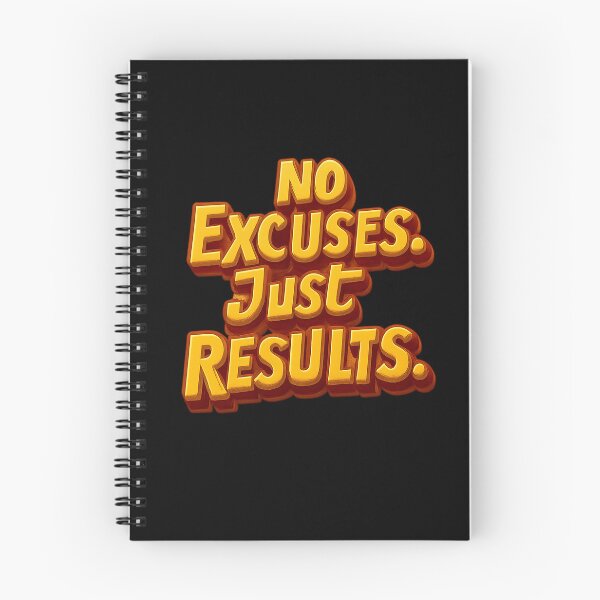 Item preview, No Excuses. Just Results. | Relentless Motivation Design designed and sold by Born To Be Fit.