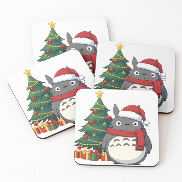 Item preview, Cute Totoro Christmas Art Print – Adorable Anime Holiday Décor, Perfect Xmas Gift for Studio Ghibli Fans designed and sold by wellie-chic.