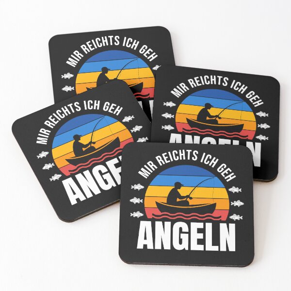 Item preview, My right is to go fishing – Funny angler in retro sunset style designed and sold by UCbornscheuerlimited.