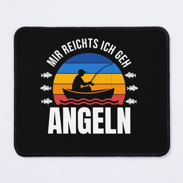 Item preview, My right is to go fishing – Funny angler in retro sunset style designed and sold by UCbornscheuerlimited.