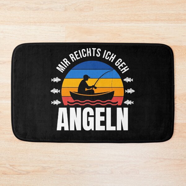 Item preview, My right is to go fishing – Funny angler in retro sunset style designed and sold by UCbornscheuerlimited.