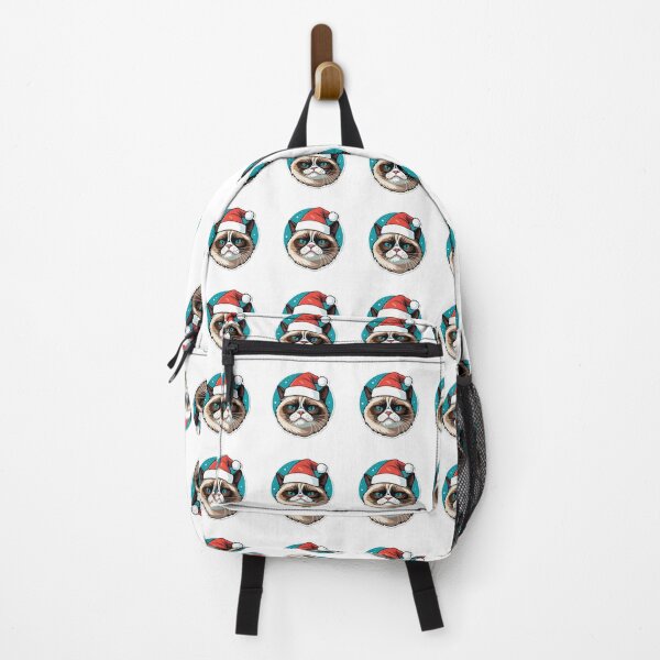 Item preview, Grumpy cat wearing a Santa hat designed and sold by PixJaipal.