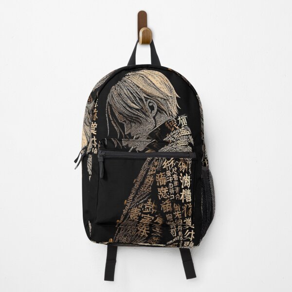 Item preview, Typography Samurai Portrait | Golden Japanese Letter Anime Warrior designed and sold by Dyan4.