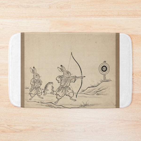 Item preview, Zen Archery: Chōjū-giga Rabbit and Frog - Traditional Japanese Art designed and sold by nori0711.