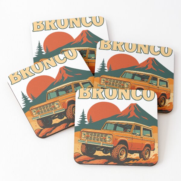 Item preview, Wild Bronco Retro Off-Road Illustration | Rugged Adventure 4x4 Design for Automotive Fans designed and sold by KrintoryTees.