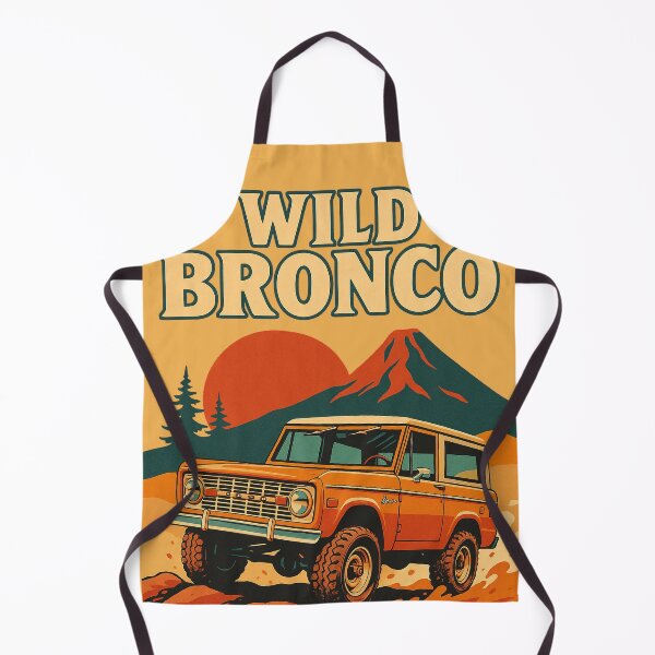 Item preview, Wild Bronco Retro Off-Road Illustration | Rugged Adventure 4x4 Design for Automotive Fans designed and sold by KrintoryTees.