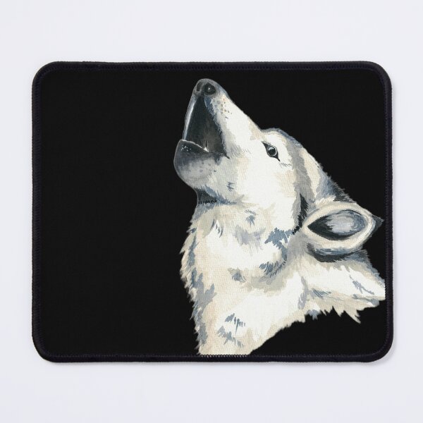 Item preview, Watercolor Howling Wolf designed and sold by SaskyaFate.