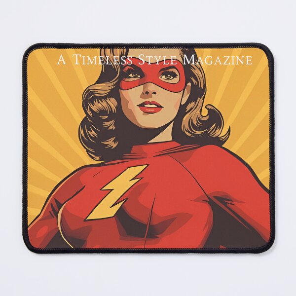 Item preview, Vintage Female Red Superhero designed and sold by Vintage City.