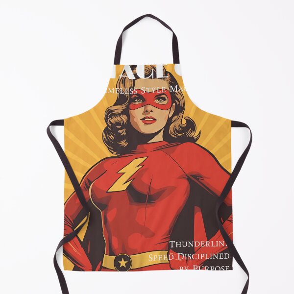 Item preview, Vintage Female Red Superhero designed and sold by Vintage City.
