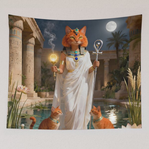 Item preview, Goddess Bastet – Egyptian Cat Goddess of Protection, Joy & Divine Feminine Power designed and sold by SoniaSarkali.