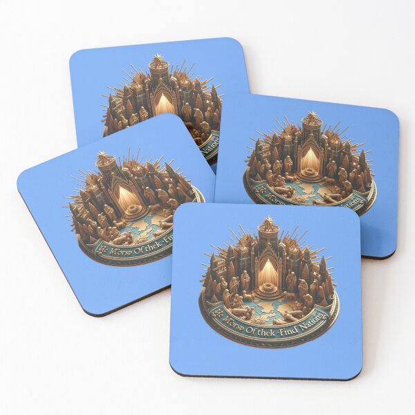 Item preview, Worship of the King of All Nations – 3D Nativity Adoration Label , designed and sold by PaintMeWorld.