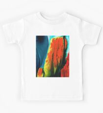 Red Abstract Art - A Little Lava - Sharon Cummings Artist Kids Tee