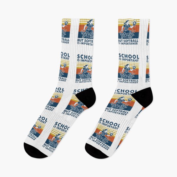 Item preview, School Is Important But Softball Is Importaner Athlete Humor designed and sold by SofenArt.